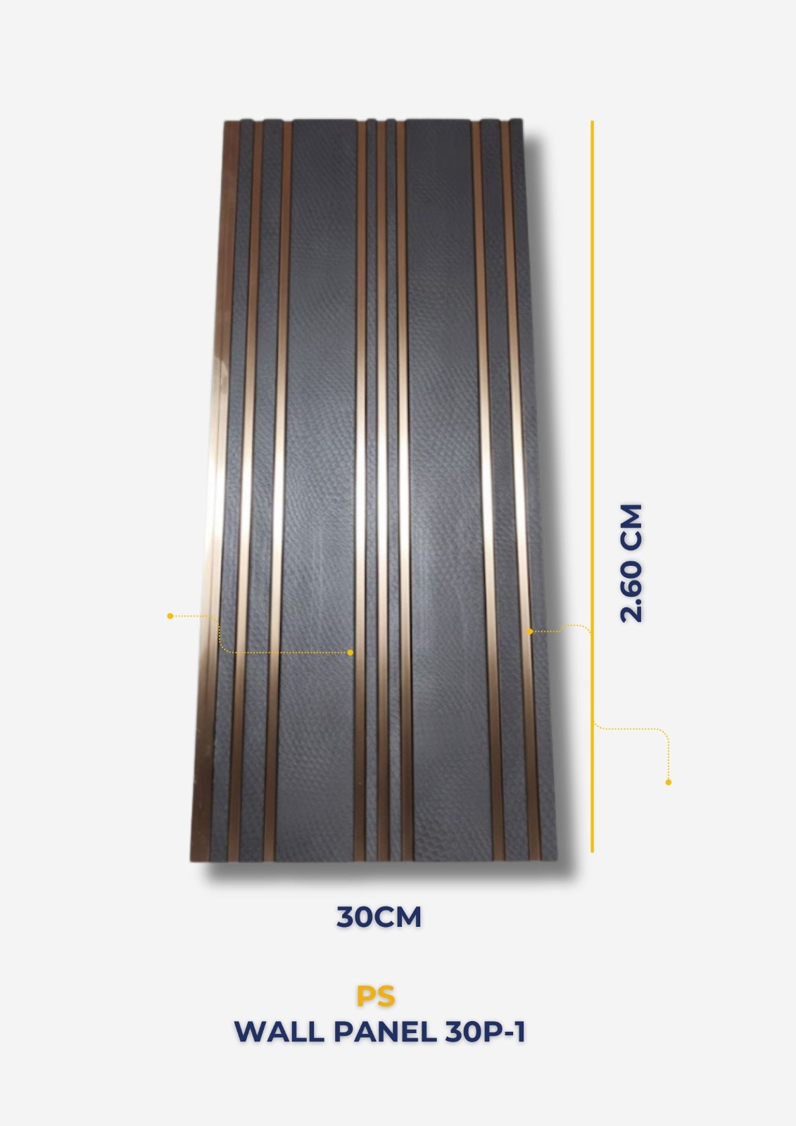 PARED RIGIDA 12-5 VERDE LINEAS DORADAS*22U*260L*12A